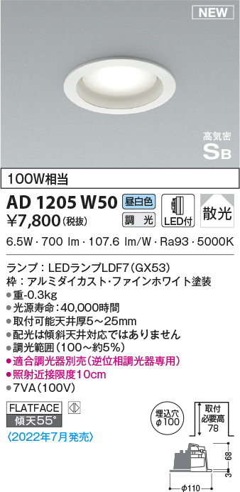 ad1205w50