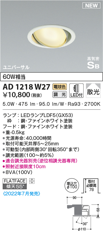 ad1218w27