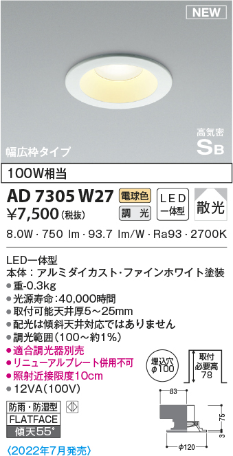 ad7305w27